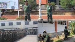 Siapkan Marshaling Area Yonif TP, Kodim 0819/Pasuruan Kerahkan Personel Bersihkan Kawasan Pemkab Lama