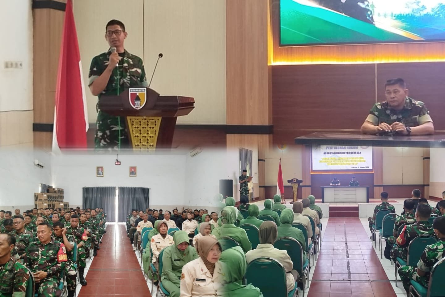 Tingkatkan Disiplin dan Integritas, Kodim 0819/Pasuruan Bekali Personel dengan Penyuluhan Hukum