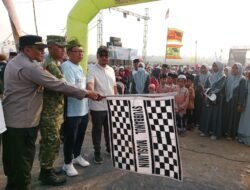 Danramil Paiton Hadir Dan Ikut Melepas Peserta Jalan Sehat Peringatan Hari Santri Nasional
