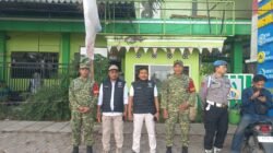 Jaga Kebersamaan, Babinsa Koramil Nguling Monitoring Jalan Sehat Hari Santri