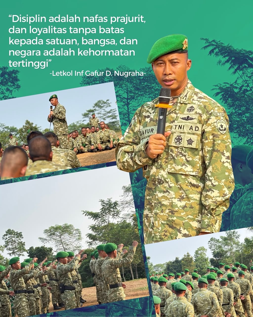 Danyonif TP 205/Gandamana Tekankan Soliditas dan Disipilin Prajurit