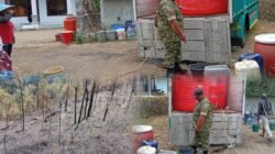 Dampak Karhutla Gunung Arjuno, Babinsa Purwodadi Turun Salurkan Air Bersih untuk Warga