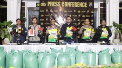 Polres Pasuruan Berhasil Tangkap 4 Tersangka Dugaan Pengemasan Ulang Beras SPHP