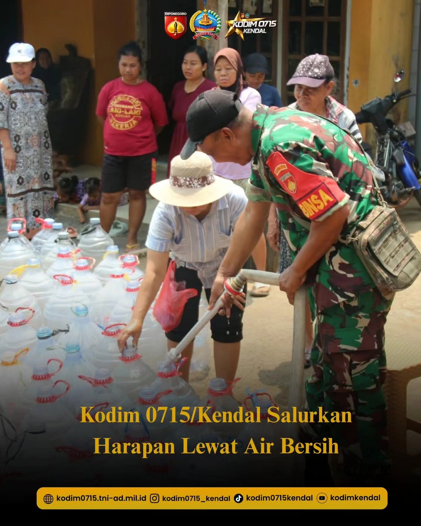 Kekeringan di Kendal-Jateng, 900 Ribu Liter Air Bersih Telah Dipasok BNPB