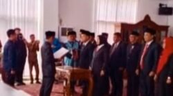 Wabup Kaur Abdul Hamid Lantik Sejumlah Pejabat Eselon II dan III