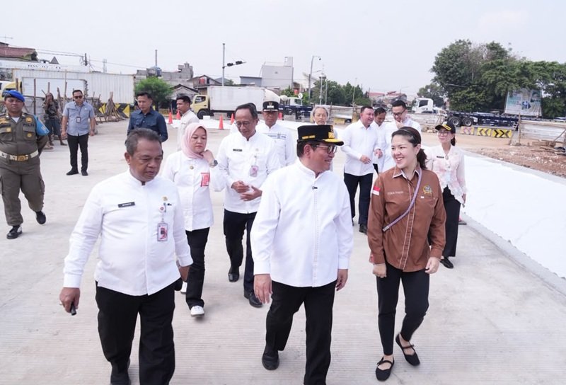 Pramono Tinjau Pembangunan Jalan Tembus Kelapa Gading-Pulogadung, Ditargetkan Rampung 2027