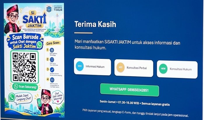 Si Sakti Jaktim Segera Hadir, Warga Bisa Akses Konsultasi Hukum Lewat WhatsApp