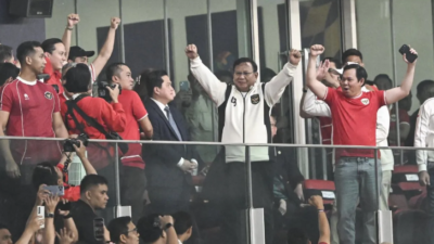 Prabowo Rayakan Timnas Indonesia Juara ASEAN Cup
