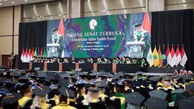 Wisuda 1.064 Lulusan, Rektor UNIS Tangerang Tekankan Pentingnya Kompetensi dan Semangat Pantang Menyerah