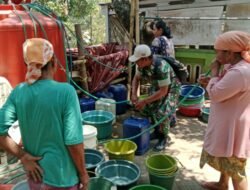 Gerak Cepat Babinsa Pasrepan, Air Bersih Disalurkan untuk Warga Desa Petung