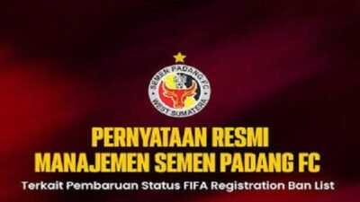 Semen Padang FC Klarifikasi Sanksi FIFA, Utang Lama Rp4 Miliar