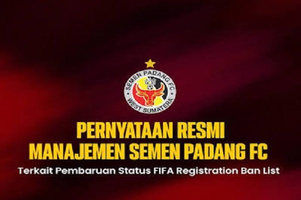 Semen Padang FC Klarifikasi Sanksi FIFA, Utang Lama Rp4 Miliar